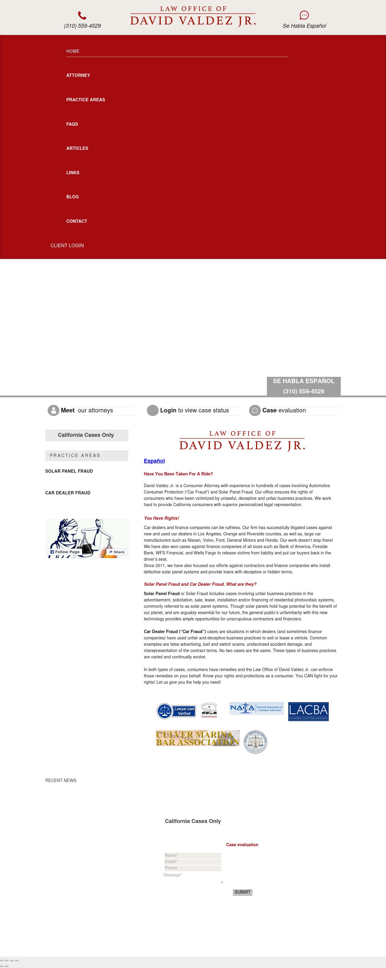 Law Office of David Valdez Jr. - Culver City CA Lawyers