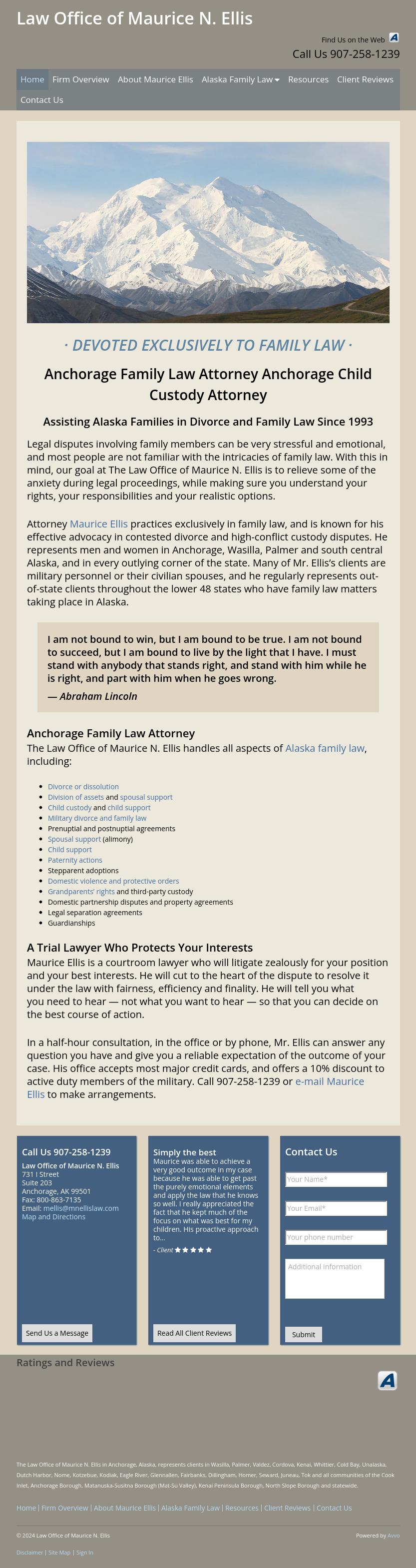 Law Office of Maurice N. Ellis - Anchorage AK Lawyers