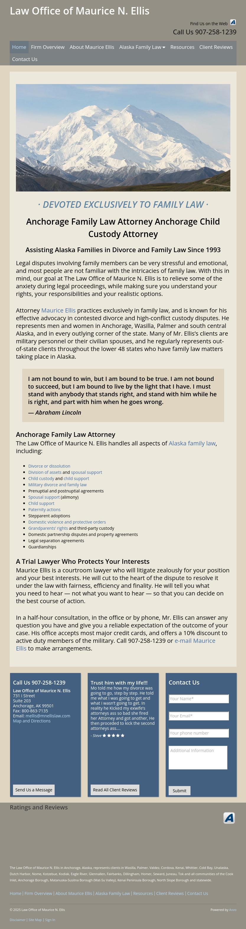 Law Office of Maurice N. Ellis - Anchorage AK Lawyers