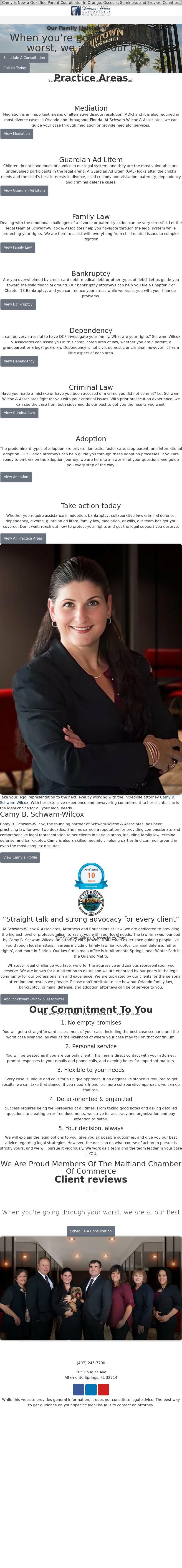Schwam-Wilcox & Associates, Attorneys and Counselors at Law - Deltona FL Lawyers