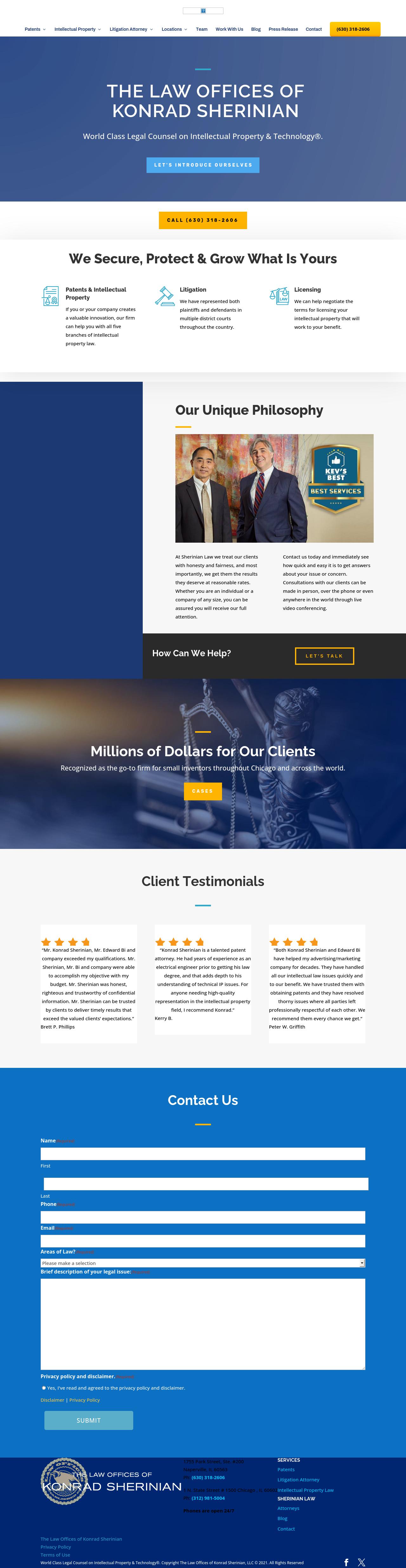 The Law Offices of Konrad Sherinian, LLC - Naperville IL Lawyers